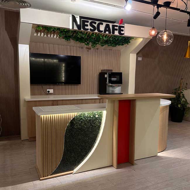 Nescafe 3D Design Exhibition Booth Stand