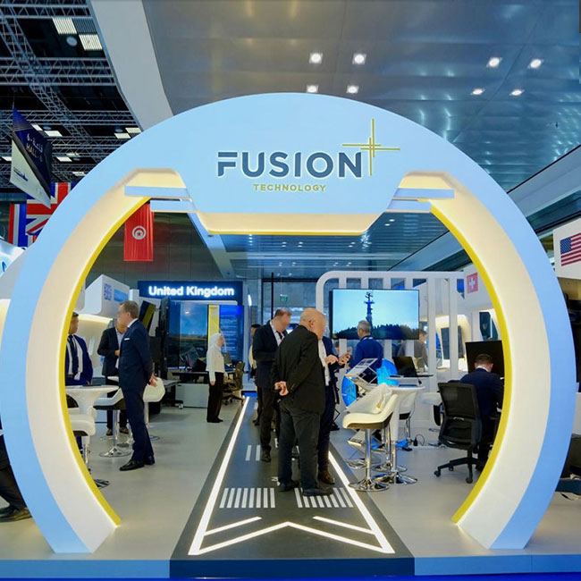 Fusion Technology Exhibition Booth - event setup