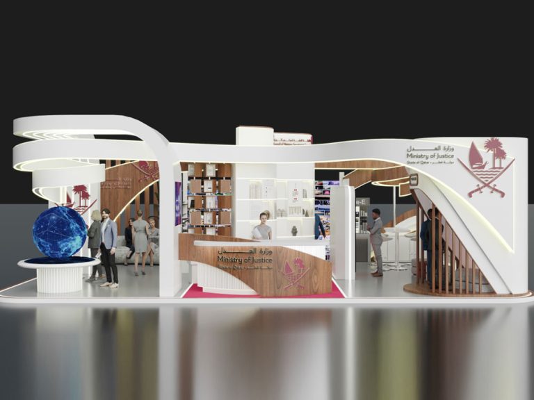 Ministry of Justice Exhibition Booth 2026 - 3D concept design